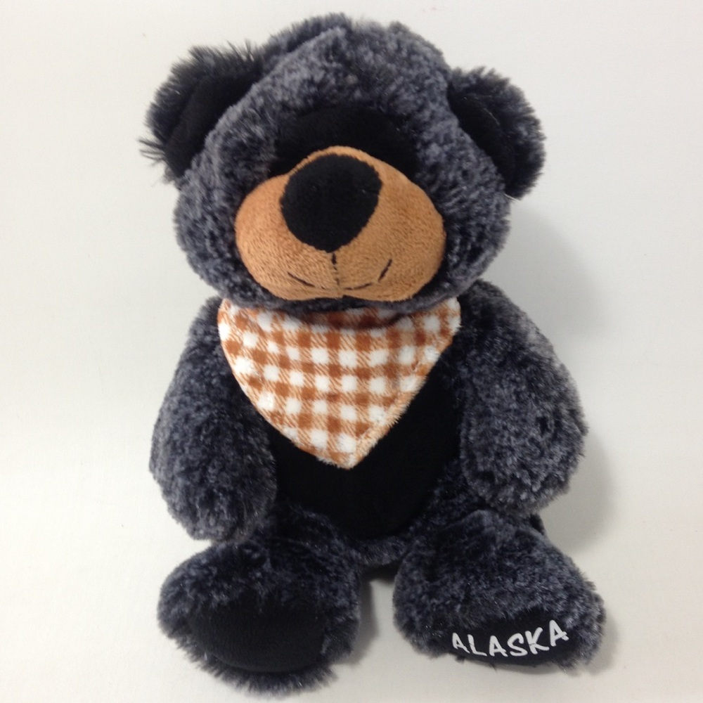 Puzzled a Stuffed Bear Alaska Plush Soft